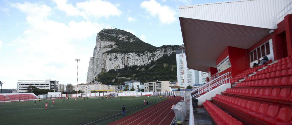 Das Victoria Stadion in der britischen Enklave Gibraltar.