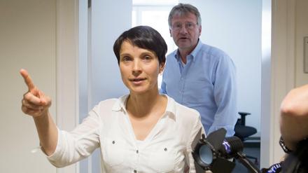 Die zerstrittenen AfD-Chefs Frauke Petry und Jörg Meuthen.