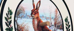 Ins Schwarze. Der Zweck ist ein Holznagel, mit dem man einst Schützenscheiben befestigte. .