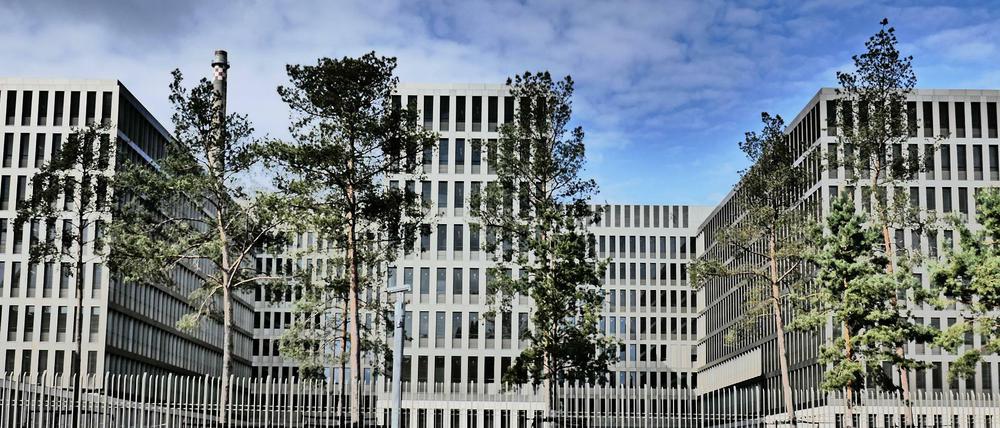 BND-Baustelle - von der Chausseestraße aus fotografiert.