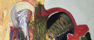 „Horizont Öl und LW“ (Ausschnitt) aus Strawaldes Zyklus "Malzeit" in St. Matthäus, Berlin.