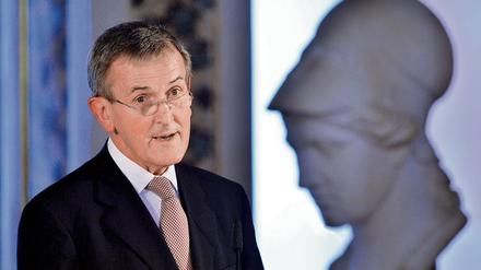 Der britische Museumsdirektor und designierte Gründungsintendant des Berliner Schlosses, Neil MacGregor, wird im November erste Ideen bekanntgeben. Hier ein Foto vom Festakt zur Verleihung der Goethe-Medaillen 2015. 
