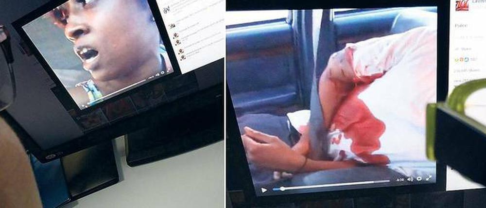 Ein Verkehrspolizist schießt auf den unbewaffneten Philando Castile. Dessen Freundin Diamond Reynolds filmt das Geschehen am 6. Juli in Falcon Heights, Minnesota, und stellt das Video live ins Netz.