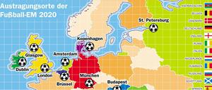 Eine internationale EM 2020 in insgesamt 13 Städten in 13 Ländern.