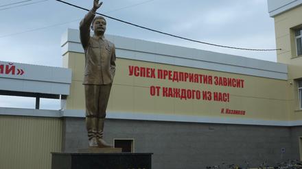 In Schelanger, etwa eine Tagesreise östlich von Moskau in der Provinz Mari El, steht die erste im modernen Russland errichtete Stalin-Statue.