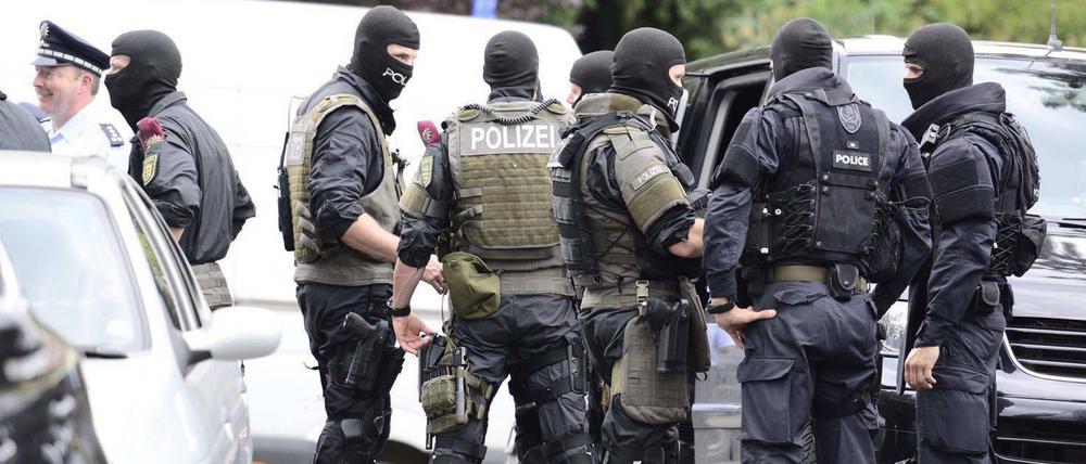 Polizeieinsatz mit SEK in Stuttgart-Ost am Montag. 