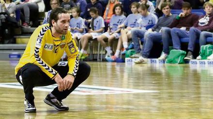 Rio oder Naumburg? Torhüter Silvio Heinevetter ist einer der zahlreichen Nationalspieler in Diensten der Füchse, die womöglich an den Olympischen Spielen teilnehmen werden. 