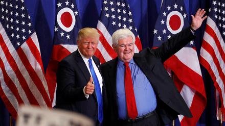 Trump und Gingrich haben sich im Vorfeld schon häufiger getroffen. 