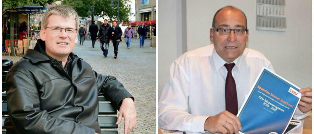 Links Kleebank, rechts Hanke - es kann nur einen geben.