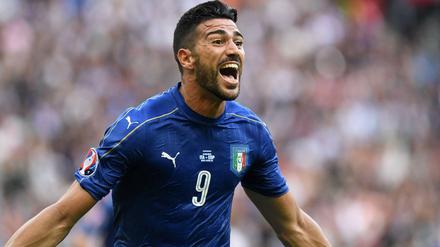 Graziano Pelle erzielte zwei Tore bei der EM, aber im Elfmeterschießen scheiterte der Italiener gegen Deutschland.