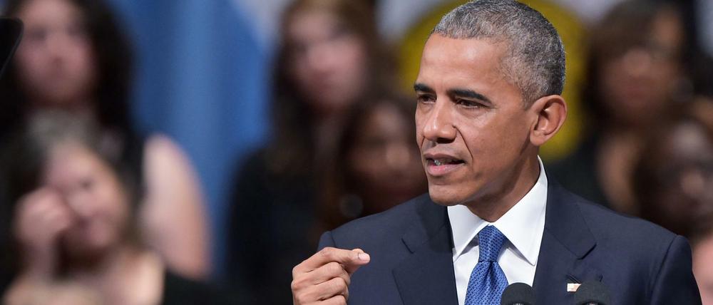 US-Präsident Barack Obama bei der Gedenkfeier in Dallas 