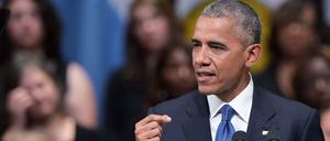 US-Präsident Barack Obama bei der Gedenkfeier in Dallas 
