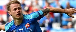 Höhere Aufgaben. Ondrej Duda war EM-Teilnehmer mit der Slowakei. Nun könnte der 21-Jährige zu Hertha BSC wechseln.