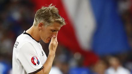 Bastian Schweinsteiger nach dem Spiel gegen Frankreich.