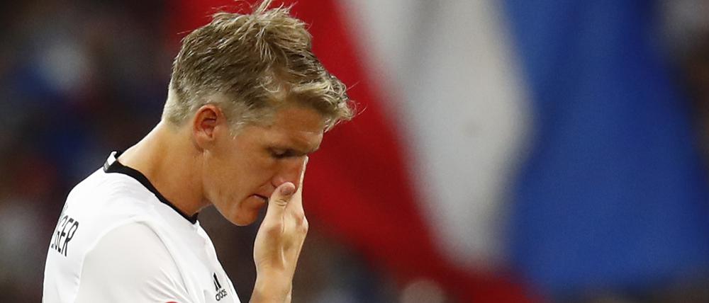 Bastian Schweinsteiger nach dem Spiel gegen Frankreich.