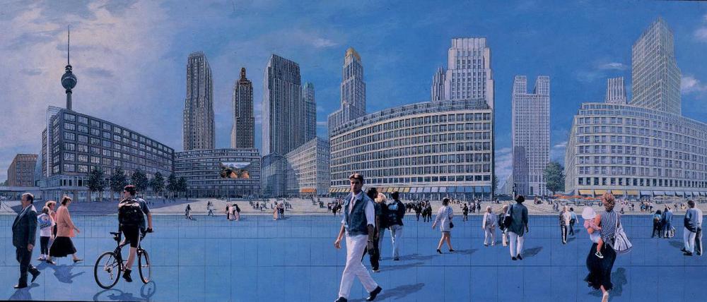 Der Masterplan von Hans-Kollhoff für den Alexanderplatz.