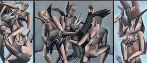 Tier gegen Mensch, Freiheit gegen Staatsräson. Hans-Hendrik Grimmlings Triptychon „Umerziehung der Vögel“ von 1977. 