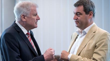 Bayerns Ministerpräsident Horst Seehofer (l.) und sein Finanzminister Markus Söder legen ein Steuerkonzept vor.