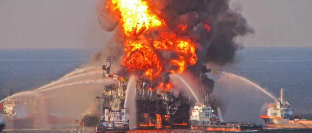 22. April 2010: Explosion auf der "Deepwater Horizon".