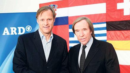Einkommensmillionäre. Gerhard Delling (links) und Günter Netzer.