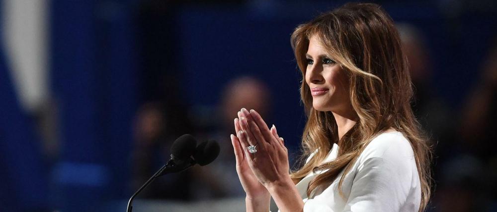 Melania Trump am Montagabend beim Parteitag in Cleveland.