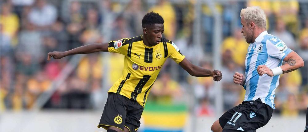 Talent auf dem Sprung. Ousmané Dembélé (li.), Borussia Dortmunds 15 Millionen Euro schwere Neuerwerbung von Stade Rennes.