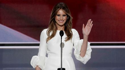 Melania Trump warb beim Parteitag der Republikaner dafür, ihren Mann zum US-Präsidentschaftskandidaten zu küren. 