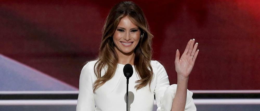 Melania Trump warb beim Parteitag der Republikaner dafür, ihren Mann zum US-Präsidentschaftskandidaten zu küren. 