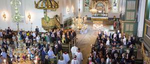 In ganz Norwegen wurde wie hier in Oslo am fünften Jahrestag der Opfer gedacht.