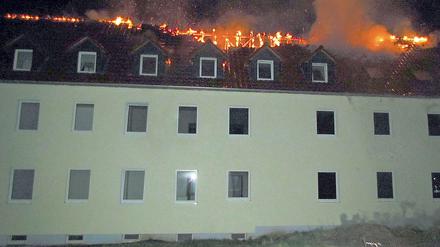 Das Mehrfamilienhaus in Tröglitz war als Unterkunft für 40 Asylbewerber vorgesehen gewesen.