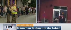 Das Internet-Video mit dem Schützen vor der McDonald's-Filiale wurde von N24 in Dauerschleife gesendet, teilweise als Splitscreen.