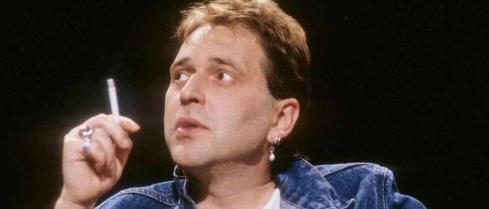 Nach dem Terror: Michael Baumann 1987 in einem Fernsehstudio.