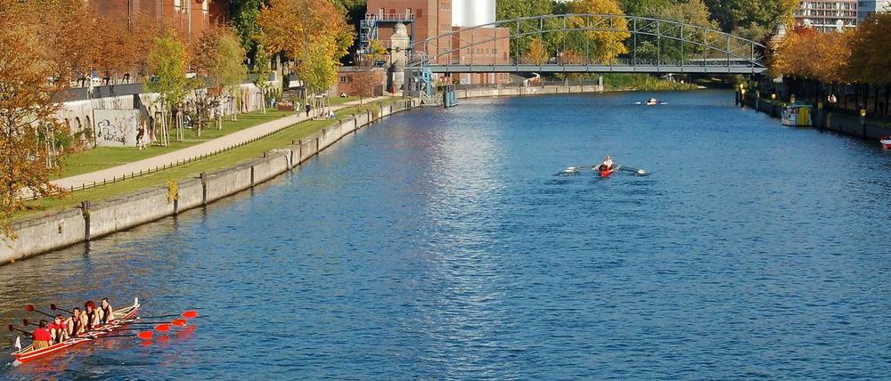 Die Spree an der Charlottenburger Mierendorff-Insel.