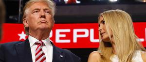 Gar nicht erfreut waren Donald Trump und seine Familie - hier Tochter Ivanka - über die Rede von Ted Cruz.