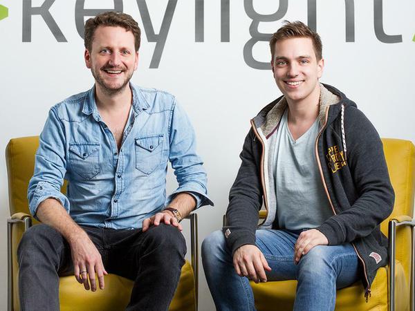 Die Gründer von Keylight: Daniel Werner (l.) und Marco Sarich (r.).