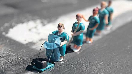 Putz marsch. Verschiedenste Figuren werden im Herbst das Haus bevölkern.