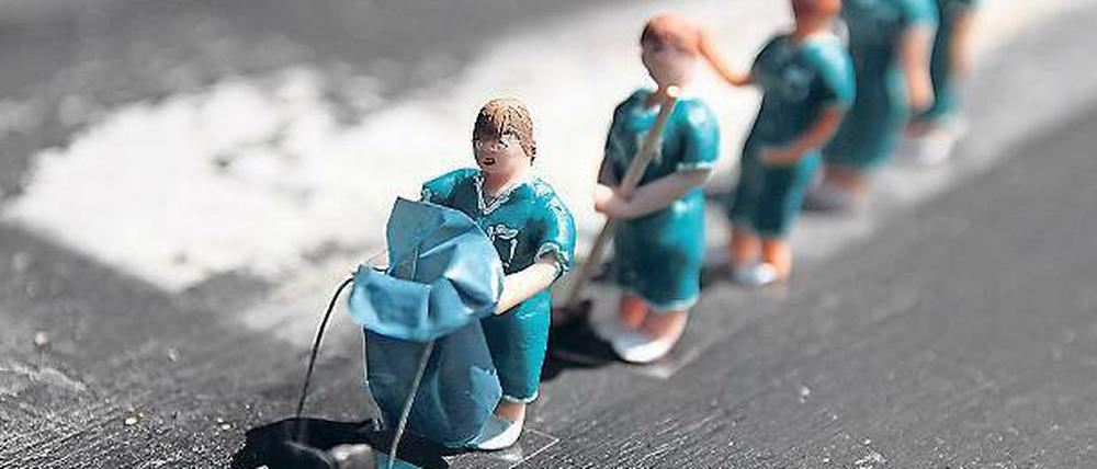 Putz marsch. Verschiedenste Figuren werden im Herbst das Haus bevölkern.