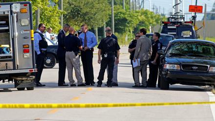 US-Polizeibeamten in Fort Myers. 