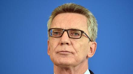 Innenminister Thomas de Maiziere.