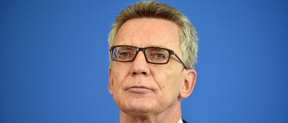 Innenminister Thomas de Maiziere. 