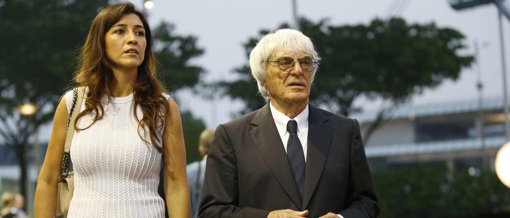 Bernie Ecclestone und seine Frau Fabiana Flosi.