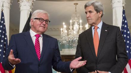 John Kerry und Frank-Walter Steinmeier in Washington.