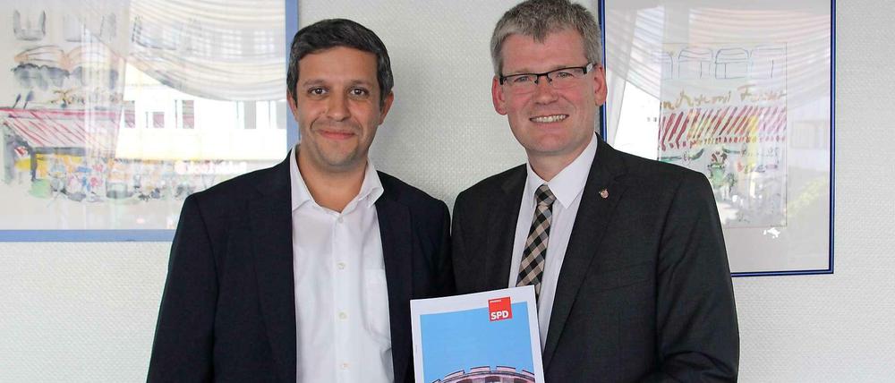 Raed Saleh (links) und Helmut Kleebank.