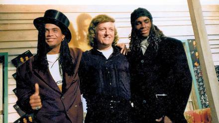 Musikalische Eulenspiegelei: Nach Boney M. war Milli Vanilli mit Robert Pilatus (links) und Fabrice Morvan der größte Erfolg von Frank Farian (Mitte). 