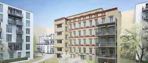 So soll das geplante Bauprojekt nach Fertigstellung in den kommenden Jahren aussehen. Die Gebäudekomplexe sollen etwa 130 Wohnungen und acht Gewerbeeinheiten Raum beinhalten.