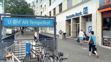 An der Endstation. Die Deutsche Bank schließt ihre Filiale am Tempelhofer Damm. 
