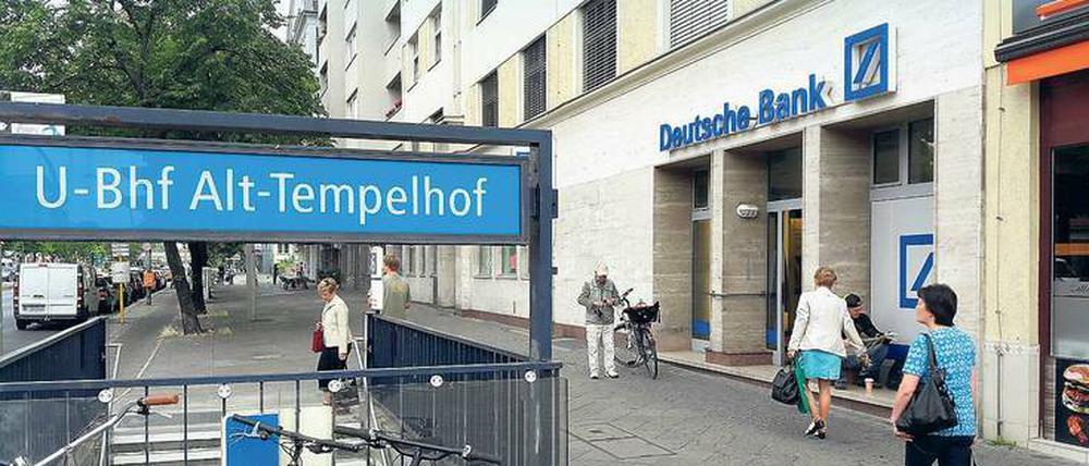 An der Endstation. Die Deutsche Bank schließt ihre Filiale am Tempelhofer Damm.