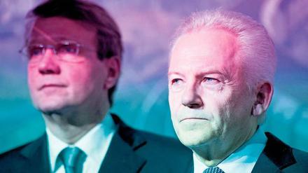 Der nächste Zug? Rüdiger Grube (rechts) hat in Ronald Pofalla womöglich seinen Nachfolger in den Bahn-Vorstand geholt.