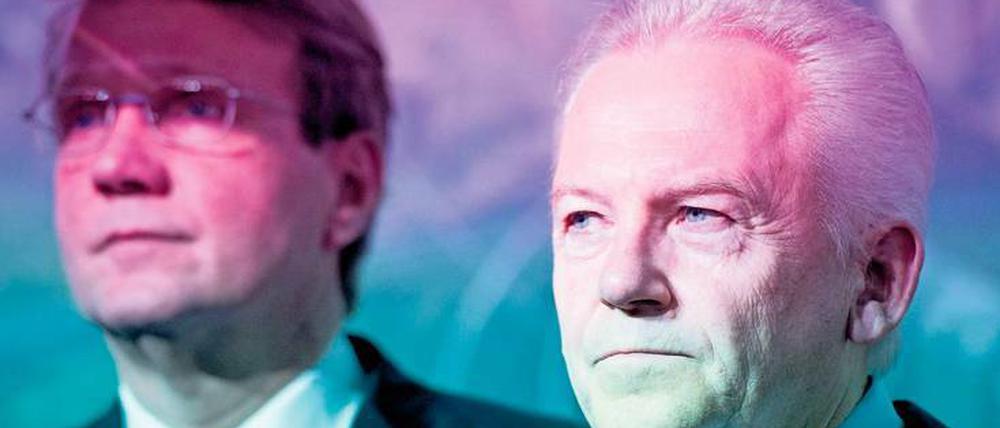 Der nächste Zug? Rüdiger Grube (rechts) hat in Ronald Pofalla womöglich seinen Nachfolger in den Bahn-Vorstand geholt.