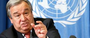 Der 67-jährige Antonio Manuel de Oliveira Guterres erhielt offenbar bei der ersten Probewahl die meisten Stimmen.